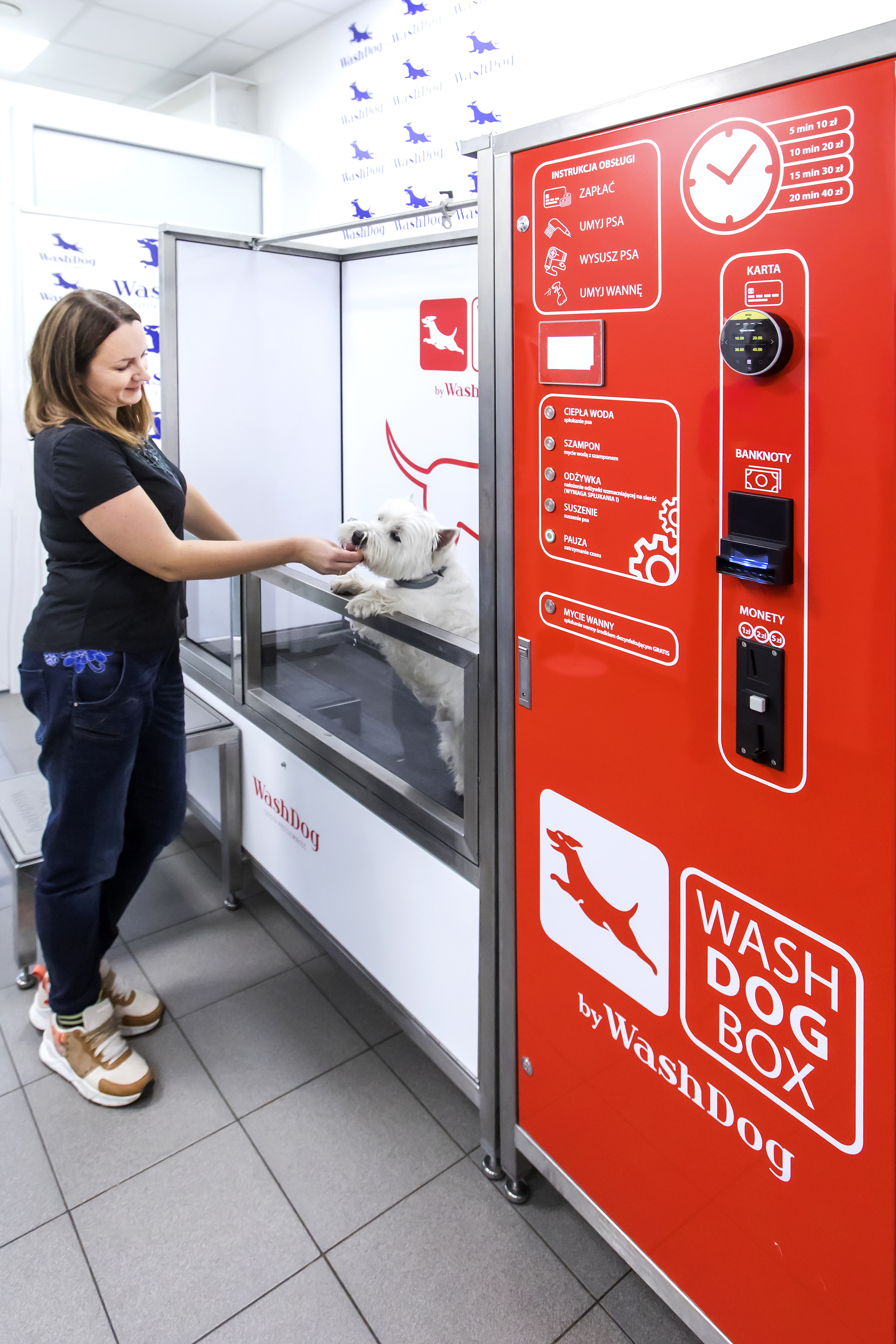 aktualność: WashDog EXPRESS - Samoobsługowa myjnia dla psów nowym partnerem Grodziskiej Karty Mieszkańca